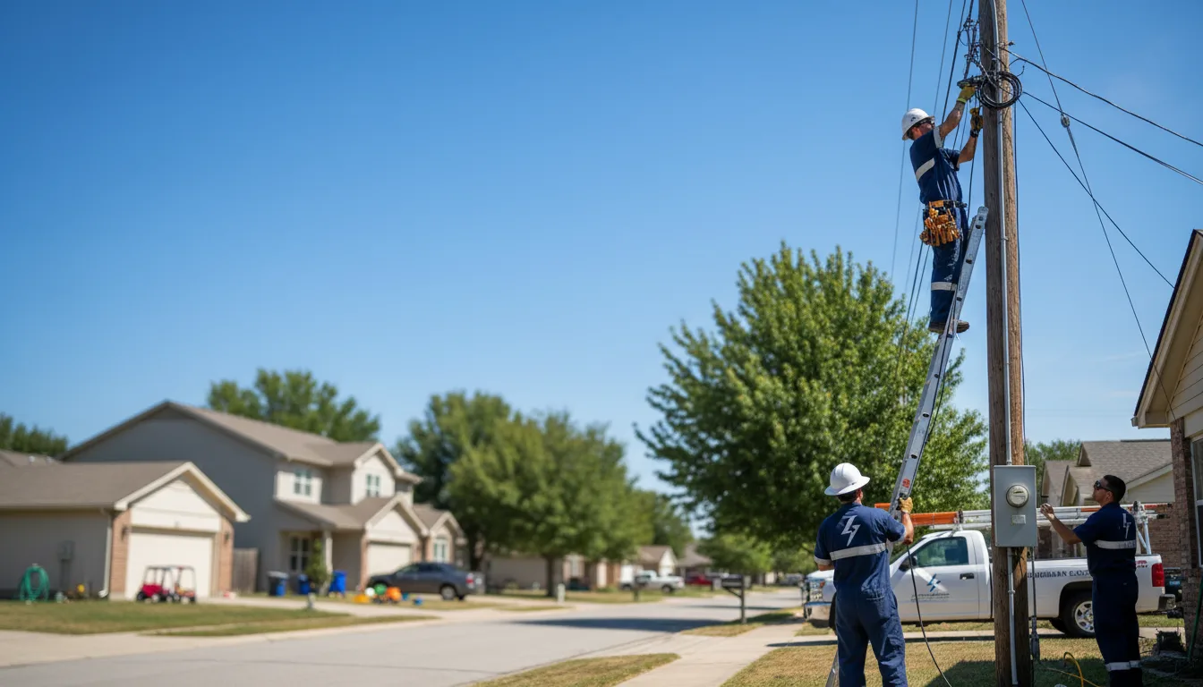 Residential electrician providing installation services in Lawrenceburg, TN